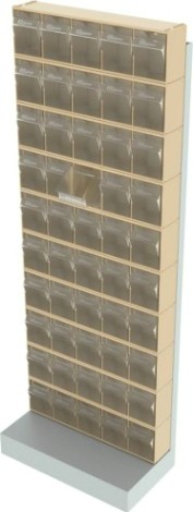 Стойка СТЕЛЛА-ТЕХНИК бежевая напольная (610х325х1650) [404-00-00-10-B]