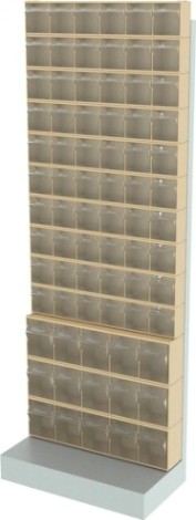 Стойка СТЕЛЛА-ТЕХНИК бежевая напольная (610х325х1650) [404-00-10-03-B]