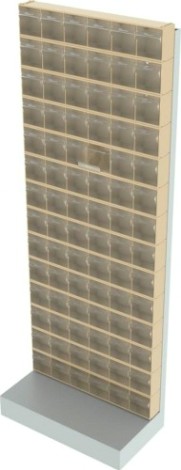 Стойка СТЕЛЛА-ТЕХНИК бежевая напольная (610х325х1650) [404-00-14-00-B]