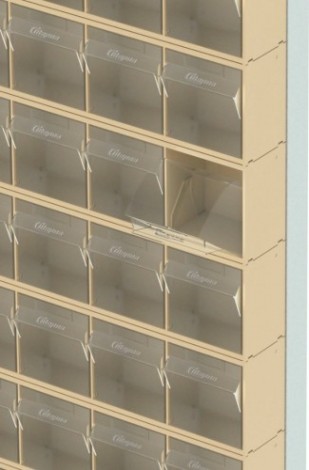 Стойка СТЕЛЛА-ТЕХНИК бежевая напольная (610х325х1650) [404-00-14-00-B]