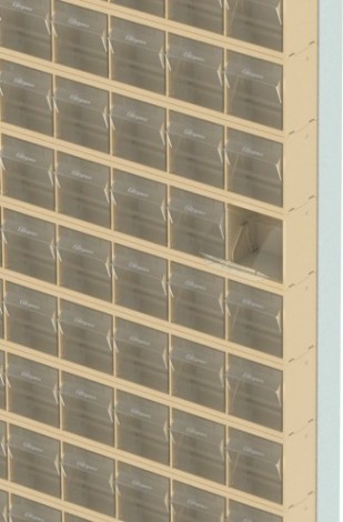 Стойка СТЕЛЛА-ТЕХНИК бежевая напольная (610х325х1650) [404-20-00-00-B]