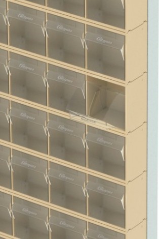 Стойка СТЕЛЛА-ТЕХНИК бежевая напольная (610х325х1850) [405-00-16-00-B]