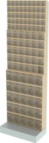 Стойка СТЕЛЛА-ТЕХНИК бежевая напольная (610х325х1850) [405-05-05-05-B]