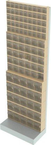 Стойка СТЕЛЛА-ТЕХНИК бежевая напольная (610х325х1850) [405-05-05-05-B]