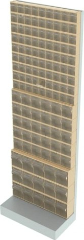 Стойка СТЕЛЛА-ТЕХНИК бежевая напольная (610х325х1850) [405-09-05-03-B]