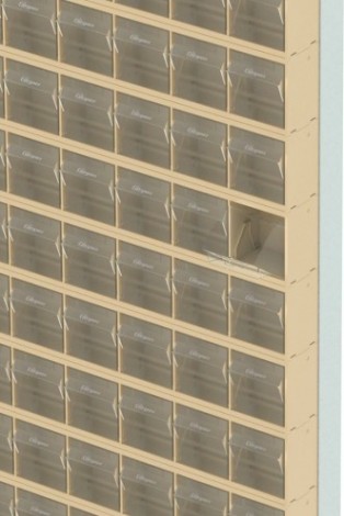 Стойка СТЕЛЛА-ТЕХНИК бежевая напольная (610х325х1850) [405-23-00-00-B]