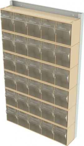 Стойка СТЕЛЛА-ТЕХНИК бежевая настенная (610х40х1000) [402-00-00-06-B]