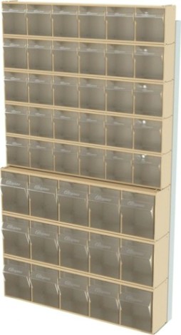 Стойка СТЕЛЛА-ТЕХНИК бежевая настенная (610х40х1000) [402-00-05-03-B]