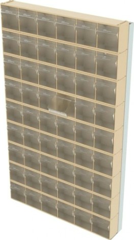 Стойка СТЕЛЛА-ТЕХНИК бежевая настенная (610х40х1000) [402-00-09-00-B]