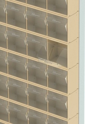 Стойка СТЕЛЛА-ТЕХНИК бежевая настенная (610х40х1000) [402-00-09-00-B]