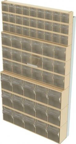 Стойка СТЕЛЛА-ТЕХНИК бежевая настенная (610х40х1000) [402-03-03-03-B]