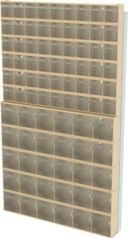 Стойка СТЕЛЛА-ТЕХНИК бежевая настенная (610х40х1000) [402-06-05-00-B]