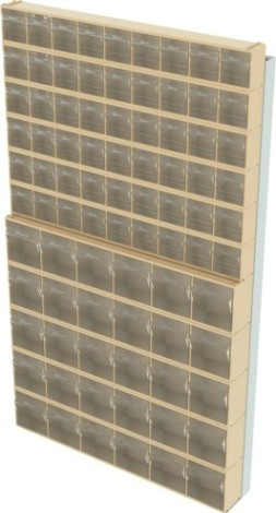 Стойка СТЕЛЛА-ТЕХНИК бежевая настенная (610х40х1000) [402-06-05-00-B]