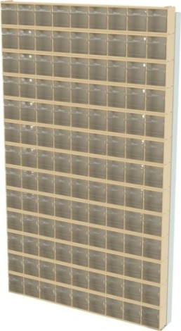 Стойка СТЕЛЛА-ТЕХНИК бежевая настенная (610х40х1000) [402-13-00-00-B]