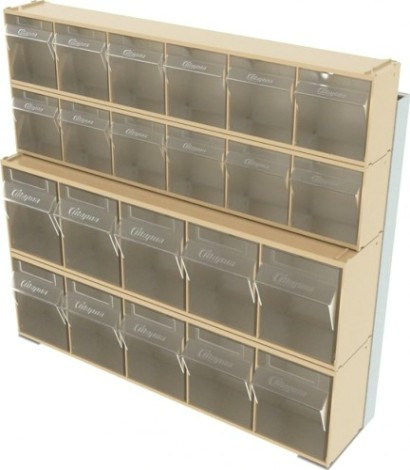 Стойка СТЕЛЛА-ТЕХНИК бежевая настенная/настольная (610х150х500) [401-00-02-02-B]