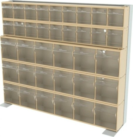 Стойка СТЕЛЛА-ТЕХНИК бежевая настенная/настольная (610х150х500) [401-02-03-00-B]