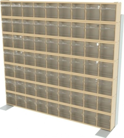 Стойка СТЕЛЛА-ТЕХНИК бежевая настенная/настольная (610х150х500) [401-07-00-00-B]