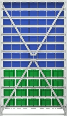 Стойка СТЕЛЛА-ТЕХНИК В1-00-08-04 (1150х2000 мм) односторонняя Стойка СТЕЛЛА-ТЕХНИК В1-00-08-04 (1150х2000 мм) односторонняя