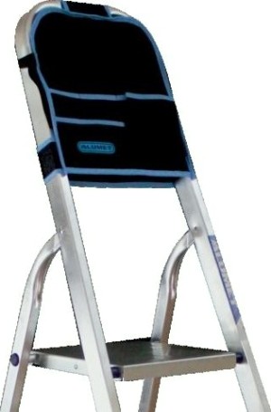 Стремянка алюминиевая АЛЮМЕТ АМ 704 АК 4 ст. с органайзером [Ам704АК]