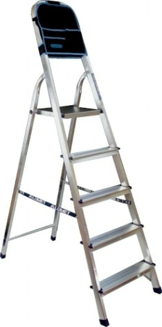 Стремянка алюминиевая АЛЮМЕТ АМ 706 АК 6 ст. с органайзером [Ам706 АК]