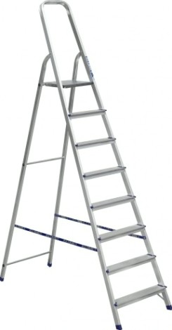 Стремянка алюминиевая АЛЮМЕТ АМ 708 8 ступеней [Ам708]