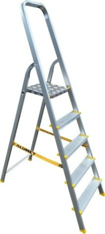 Стремянка алюминиевая АЛЮМЕТ АРА 7005 5 ступеней анодированная [APA7005]