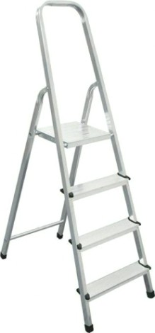 Стремянка алюминиевая Biber 98004 4-х ступенчатая [тов-071388]
