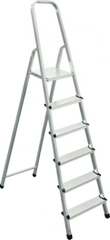 Стремянка алюминиевая Biber 98006 6 ступенчатая [тов-071390]
