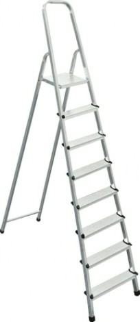 Стремянка алюминиевая Biber 98008 8 ступенчатая [тов-071392]
