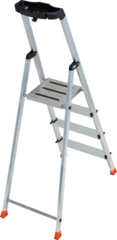 Стремянка алюминиевая KRAUSE MONTO SAFETY 4 ступени [128942]