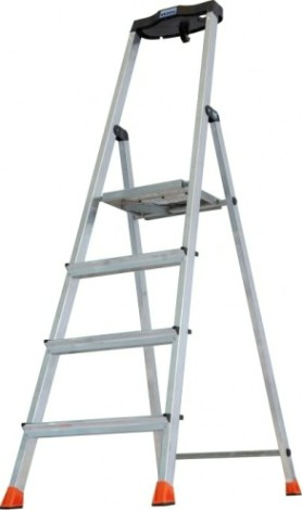 Стремянка алюминиевая KRAUSE MONTO SAFETY 4 ступени [128942]