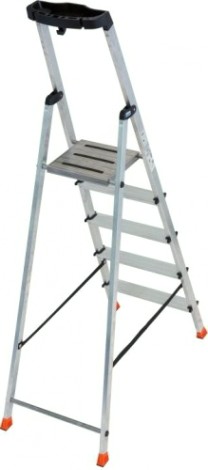 Стремянка алюминиевая KRAUSE MONTO SAFETY 5 ступеней [128959]