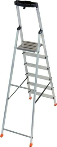 Стремянка алюминиевая KRAUSE MONTO SAFETY 6 ступеней [128966]