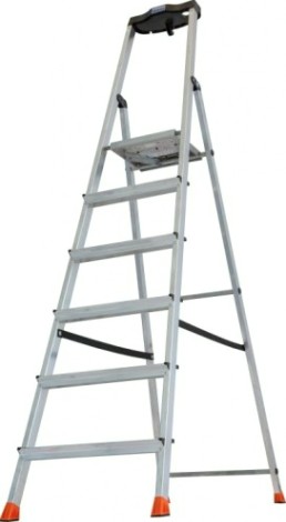 Стремянка алюминиевая KRAUSE MONTO SAFETY 6 ступеней [128966]