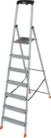 Стремянка алюминиевая KRAUSE MONTO SAFETY 7 ступеней [128973]