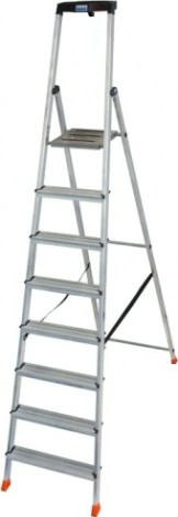 Стремянка алюминиевая KRAUSE MONTO SAFETY 8 ступеней [128980]