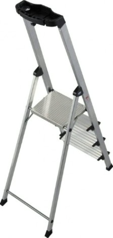 Стремянка алюминиевая KRAUSE MONTO SAFETY PLUSLINE 4 ступени [127921]