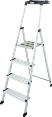 Стремянка алюминиевая KRAUSE MONTO SECURY 4 ступени Komfort [126528]