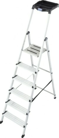 Стремянка алюминиевая KRAUSE MONTO SECURY 6 ступеней Komfort [126542]