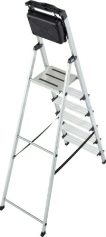 Стремянка алюминиевая KRAUSE MONTO SECURY 6 ступеней Komfort [126542]