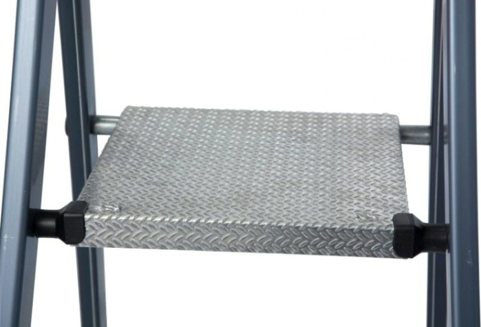 Стремянка алюминиевая KRAUSE MONTO SEPRO 4 ступени анодированная [124180]