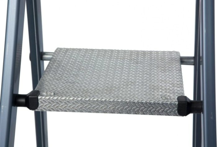 Стремянка алюминиевая KRAUSE MONTO SEPRO 6 ступеней анодированная [124203]