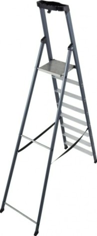 Стремянка алюминиевая KRAUSE MONTO SEPRO 8 ступеней анодированная [124227]