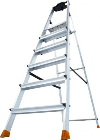 Стремянка алюминиевая KRAUSE MONTO SEPURO 6 ступеней [127242]