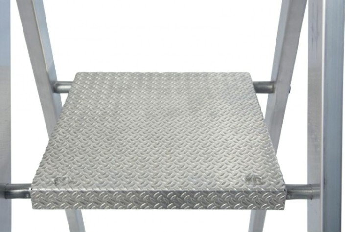 Стремянка алюминиевая KRAUSE MONTO SOLIDO 4 ступени [126634]