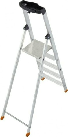 Стремянка алюминиевая KRAUSE MONTO SOLIDO 5 ступеней [126641]
