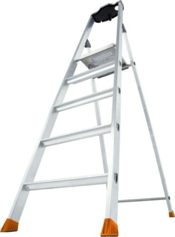 Стремянка алюминиевая KRAUSE MONTO SOLIDO 5 ступеней [126641]