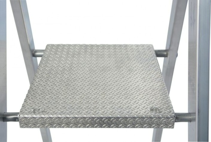 Стремянка алюминиевая KRAUSE MONTO SOLIDO 5 ступеней [126641]