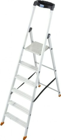 Стремянка алюминиевая KRAUSE MONTO SOLIDO 6 ступеней [126658]