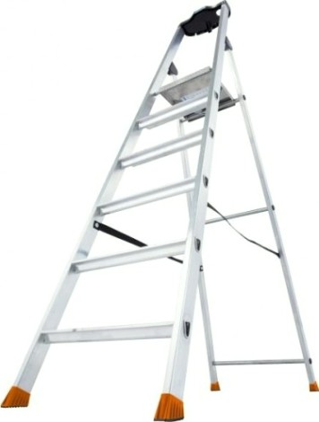 Стремянка алюминиевая KRAUSE MONTO SOLIDO 6 ступеней [126658]